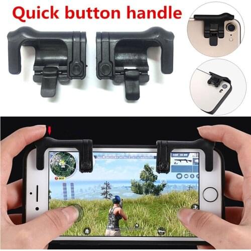 1 Pair Mobile Phone Gaming Trigger Button Handle Fire Button Controller Joystick Survival Game Grip R1L1 Triggers for PUBG