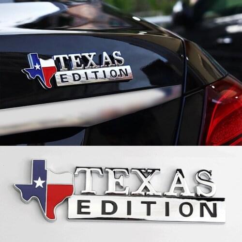 1Pcs Metal Lone Star Texas Edition Emblem Sticker Car Body Accessories For Jeep Renegade Cherokee Patriot Compass Wrangler Grand
