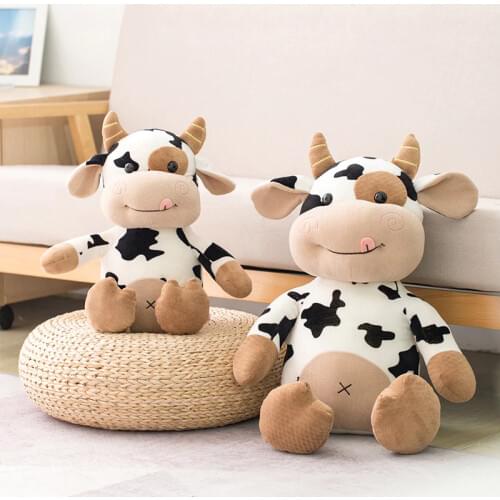 Cute Q Version Cow Plush Doll Cartoon Cows Stuffed animals Plush Toys for Boy Children Gift