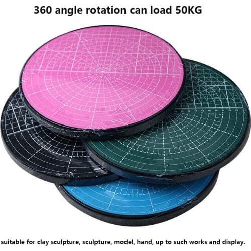 Pottery sculpture turntable model hand clay sculpture student sculpture turntable display turntable plastic 360 degree rotation