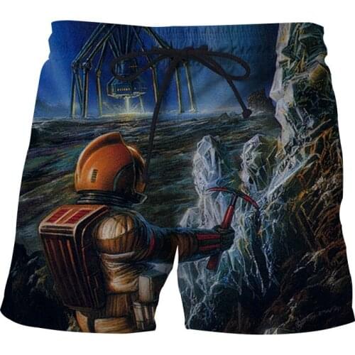 2021 Summer Mens 3D Printed Beach Shorts Running Sports Workout Shorts for Men Quick Dry Training Gym Athletic Mens Shorts