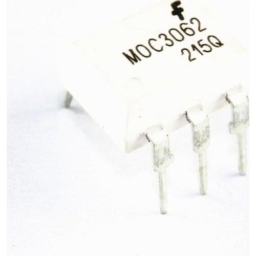 10 PCS MOC3062 OPTOISOLATOR 7.5KV TRIAC DIP-6 NEW