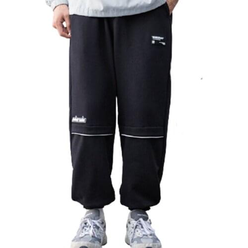 Simple Solid Color Loose Comfortable Mid-Waist Bouncy Casual Pants Belt Tether Closed-Breasted Bloomers Harem Pants