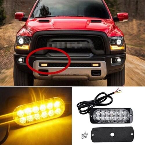 Car Truck Warn Safety Urgent Light DC 12V 36W 12LED White/Red/Yellow Super Bright Off-Road SUV LED Work Lamp Driving Fog Lights