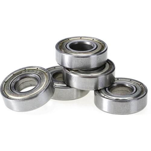 5 Pieces 6001ZZ Shielded Deep Groove Radial Ball Bearing For Wheel Bearings Agricultural Machine 12mm * 28mm * 8mm