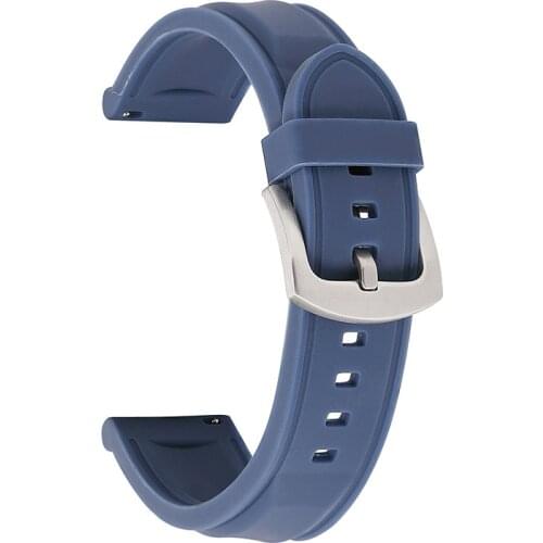 BEAFIRY Silicone Watch Band 18mm 20mm 22mm 24mm Rubber Watch Strap Watchbands Bracelet Waterproof Sweatproof Black Blue Sports