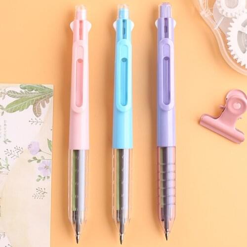 3PCS SNOWHITE 4-color Multi-function Pen Rollerball Pen Luxury Syringe Pen Multi Color Pen 0.5mm
