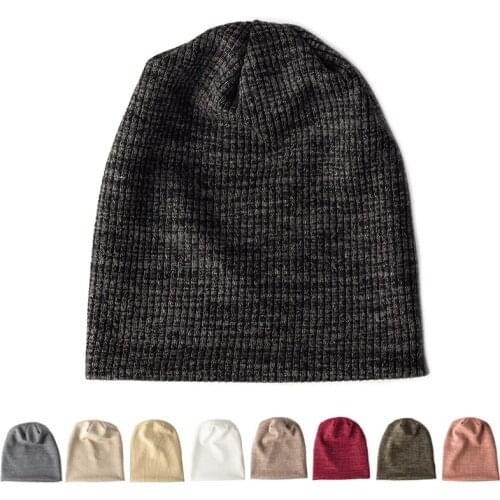 Spring Autumn High Quality Cotton Beanie All-Match Knitted Ear Protection Warm Hat Hip Hop Men Women Solid Outdoor Beanies