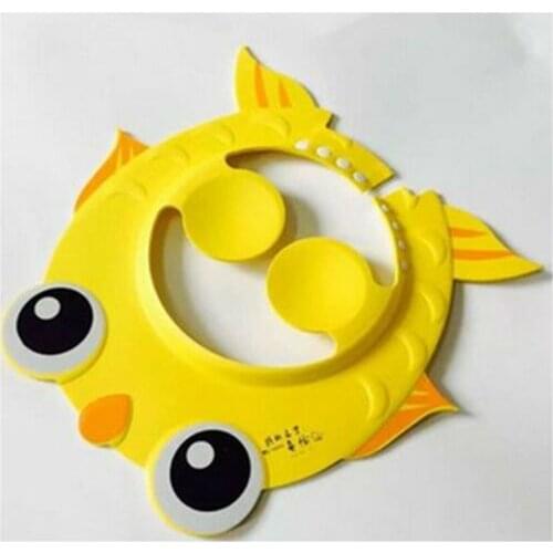 Baby Kids Boy Girl Children Safe Shampoo Bath Bathing Shower Cap Hat Wash Hair Shield