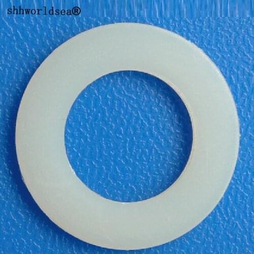 Shhworldsea 100pcs car clip and fastener white nylon oil drain plug gaskets Free shipping