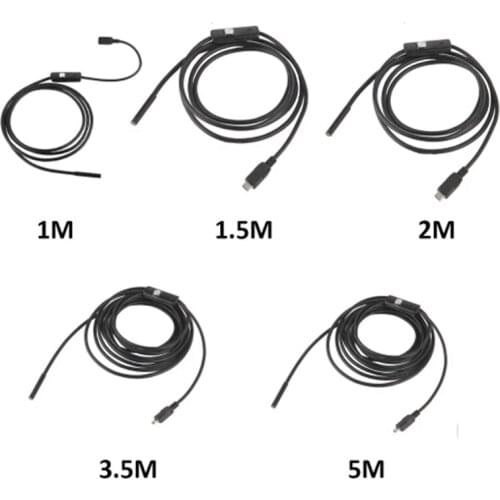 Phone Endoscope 5.5Mm Cable 640x480 HD USB Waterproof Endoscope Inspection Borescope Camera for Android Mobile Phone PC