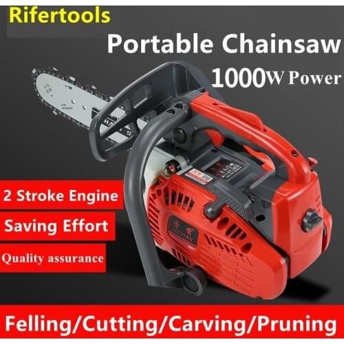 Upgraded Visible Remaining Oil 11000Rpm Two-Stroke Gasoline Petrol Chainsaw 1kw High Power One-Hand Cordless Chain Saw Tree Fell