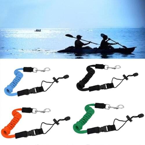 Kayak Canoe Paddle Surfboard Boat Surfing Safety Elastic Leash Rope Cord Lanyard