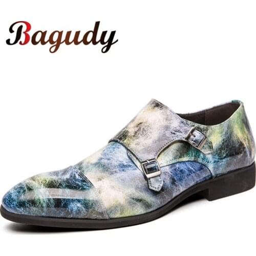 2019 All Season Pointed Mens Formal Business Party Derby Shoes Luxury Mens Dress Shoes Mens Casual Leather Wedding Shoes 48