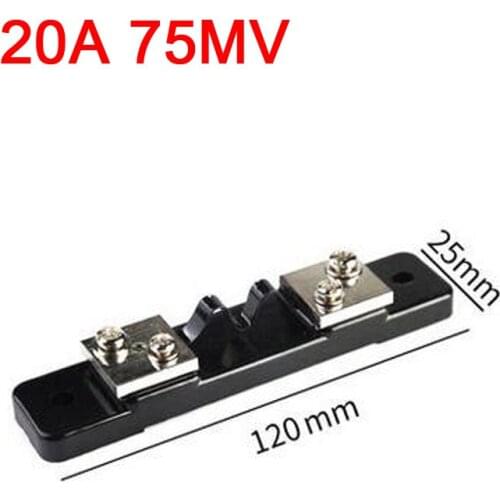 20A 75MV DC Current Shunt Resistor FOR Digital LED LCD Volt meter Ammeter Analog AMP Panel