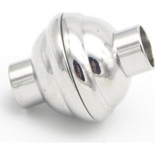4mm-8mm Round Hole 5 Sizes Plate Shape Stainless Steel Jewelry Accessories Strong Magnetic Clasps BXGC-090