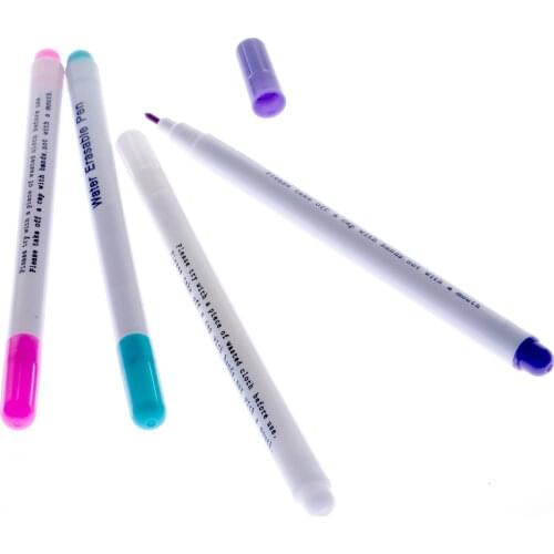 4pcs Patchwork Needlework Sewing Water Erasable Pen Fabric Marker Cross Stitch Chalk Tool Pencil Tailoring Sewing Accessories
