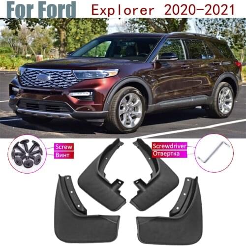 4 PCS Front Rear Fender Mud Flaps Guard Splash Flap Mudguard Car Accessories Mudguards For Ford Explorer 2020-2021