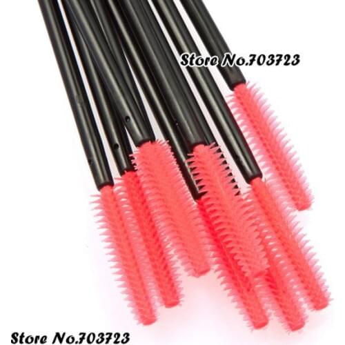 50pcs Disposable Silicone Mascara Wands Brush Lengthening Lash Tower N04