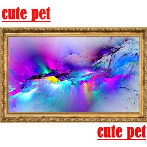 Diamond Painting Colorful Clouds wallpaper Art Cross Stitch Pictures For Living Room Bedroom Home Decor rhinestone No Frame