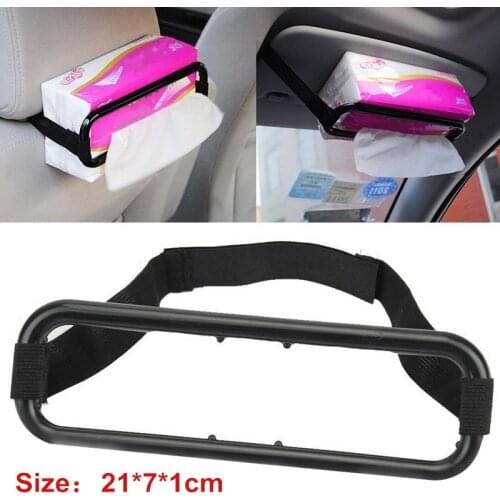 Car Sun Visor Tissue Box Holder Paper Napkin Universal Auto Seat Rear Back Bracket Auto Accessories