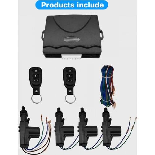 Car remote control central locking, one drag three wireless remote control access, 12V remote control to open the door lock
