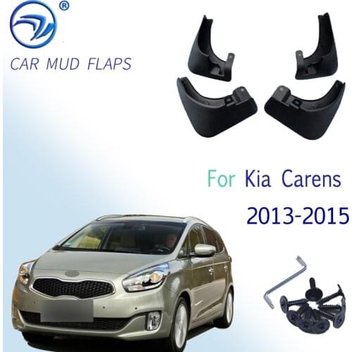 4pcs High Quality ABS Mudguard Splash Guards Fender Mud Flaps For Kia Carens 2013-2015