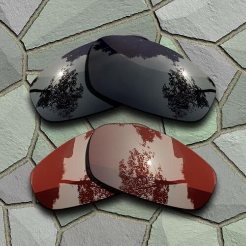 Grey Black&Bronze Brown Sunglasses Polarized Replacement Lenses for Oakley Split Jacket