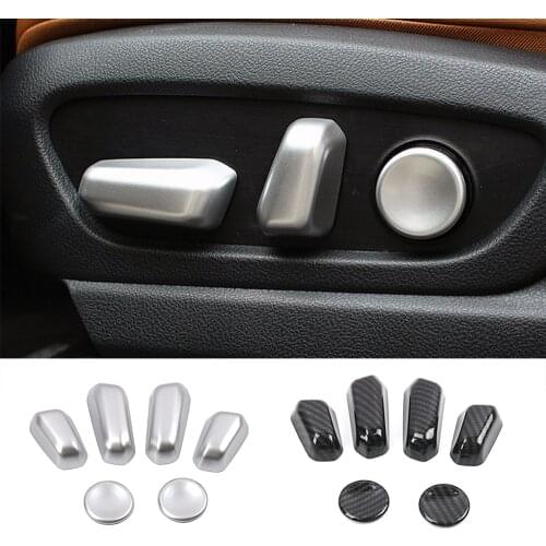 For Lexus UX UX200 UX250 2018-2021 Carbon Fiber Color Modify Seat Adjust Switch Button Trim Cover ABS Car Interior Accessories