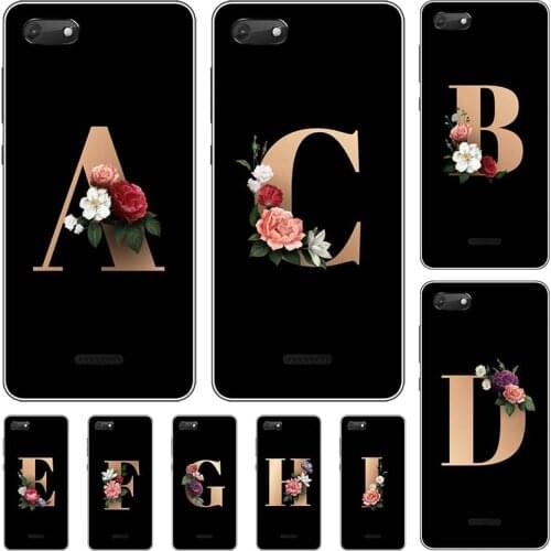 For Wiko Harry 2 5.45" Case For Wiko Tommy 3 Plus Tommy3 Cute Lovely Cartoon Pattern Flowers Black Letters Soft Silicone Cover