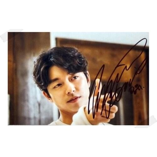 Gong Yoo autographed signed photo The Goblin 4*6 inches freeshipping 02.2017 01