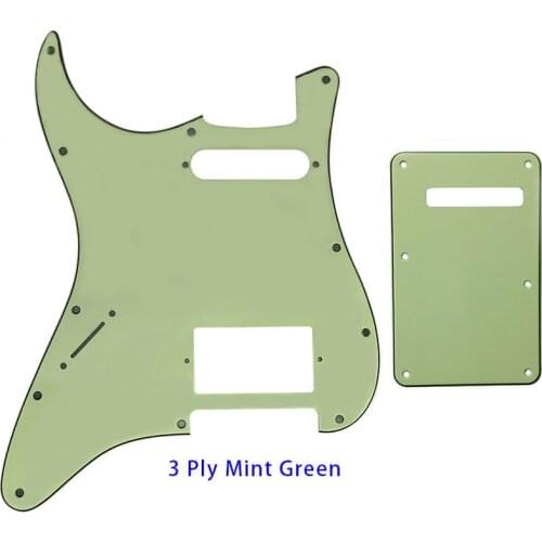 Guitar Parts For Left Handed USA Strat 72' 11 Screw Hole Standard PAF Humbcker Hs Guitar Pickguard & Back Plate Scratch Plate
