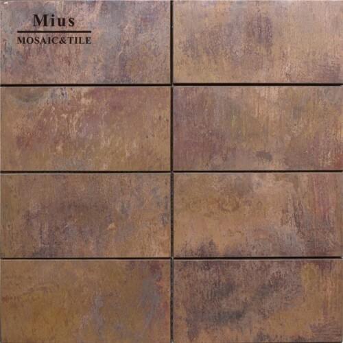Copper wall mosaic tiles