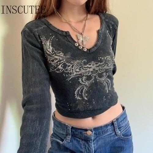 Женские укороченные футболки INSCUTEE China At AliExpress