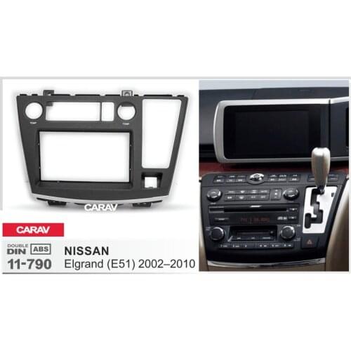 CARAV 11-790 Top Quality Radio Fascia for NISSAN Elgrand (E51) '2002-2010 Stereo Fascia Dash CD Trim Installation Kit