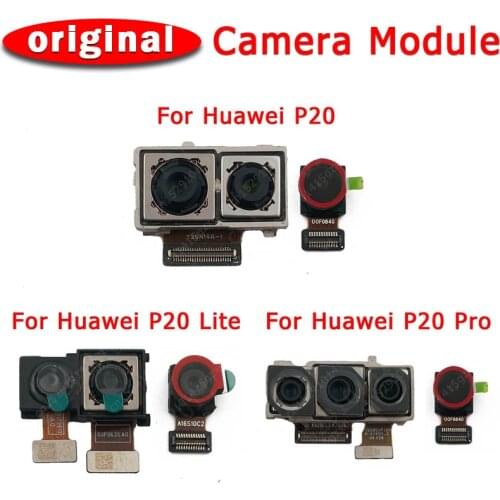 Original Front Rear Back Camera For Huawei P20 Lite Pro P20Lite P20Pro Main Facing Camera Module Flex Replacement Spare Parts
