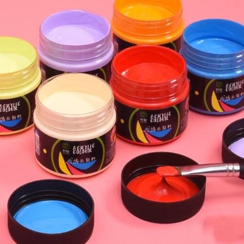 Professional Acrylic Paint Waterproof Beginner Painted Wall Painting Textile Hand Painted Paint Art Supplies Watercolor Paint