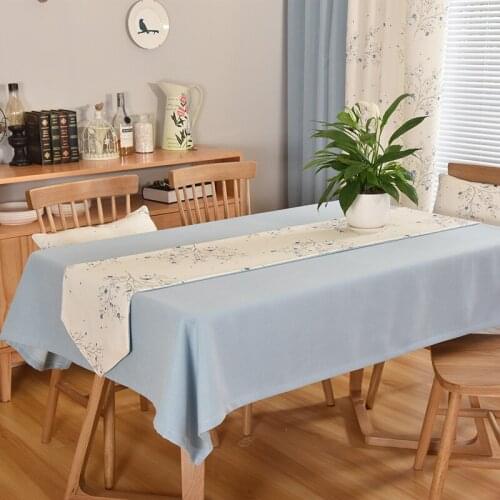 Simple Solid Color Conference Room Square Table Large Tablecloth Rectangular Decoration Household Cloth Background Fabric runner
