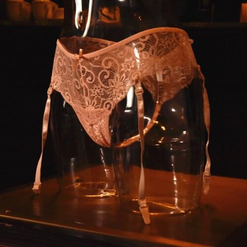 Plus Size Sexy Women Wedding Garter Hollow Garter Belt For Stockings Ladies Underwear Hot Sale Transparent Lace Garter Panty