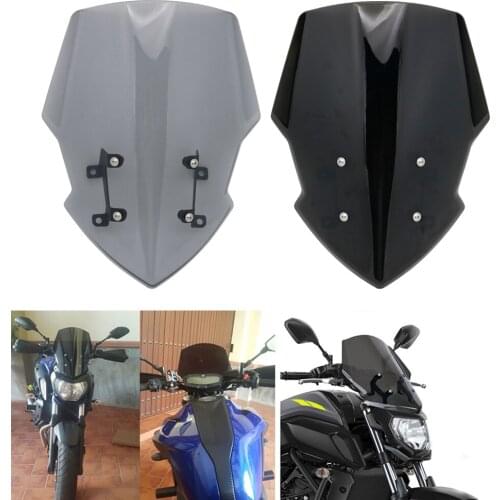 Motorcycle Windshield Adjustable Windshield Extension Spoiler Windscreen Air Deflecto For Yamaha MT07 2018 2019 accessories