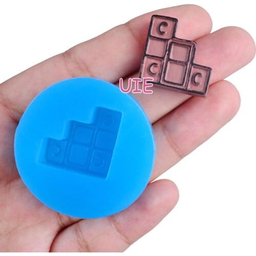 FYL669U 19.9mm x 20.4mm Locker Silicone Mold Fondant Cake Decoration Candy Resin Clay Earrings Necklace Craft Soap Candle