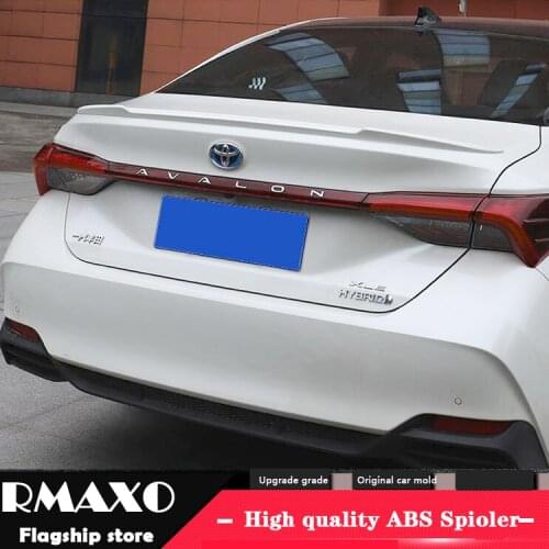 For TOYOTA Avalon Spoiler 2019 Avalon LIP Spoiler High Quality ABS Material Car Rear Wing Primer Color Rear Spoiler