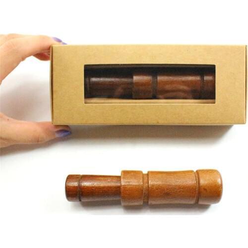 Outdoor Hunting Simple Waterfoul Decoy Duck Caller Imitation Sound Supplies Non Toxic Amateur Blowing Bait Small Wood Whistle