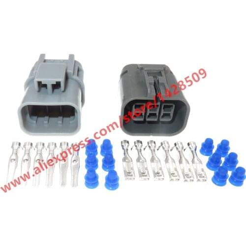20 Sets 6 Pin Male Female Plugs Waterproof Automotive Electrical Connectors 7122-1864-40 7223-1864-40