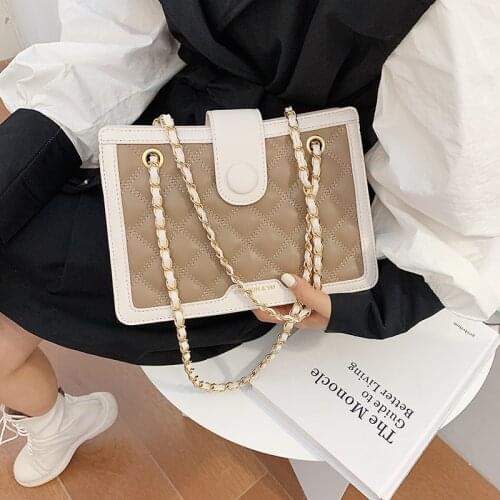 High Quality Women Small Pu Leather Shoulder Bag Designer Ladies Crossbody Bags for Women Casual Chain Handbags Messenger Bags