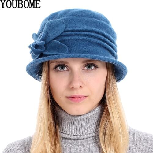 Женские шерстяные шапки YOUBOME China At AliExpress