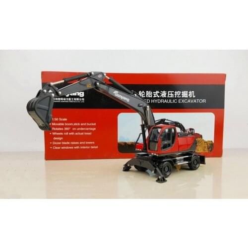 1/50 Scale Jonyang Wheeled Hydraulic Excavator Diecast Model Collection Toy Rare