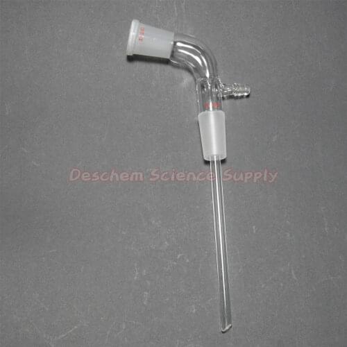 24/40,Glass Vacuum Take-off Adapter With 150mm Length Steam Tube,Lab Glassware