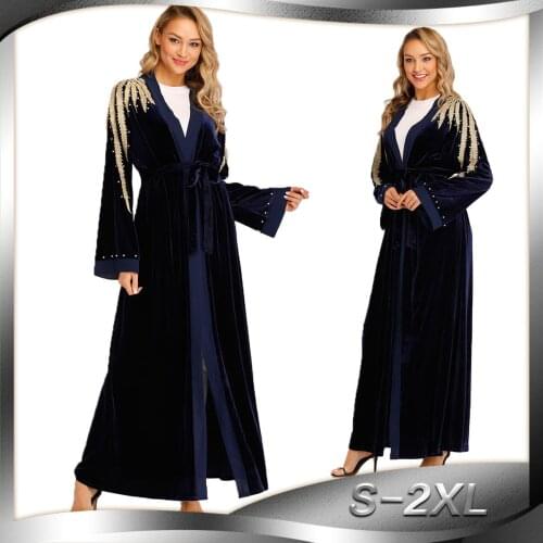 Abaya dubai new style Muslim jalabiya islamic clothing pinball pullover female Arab Hui long women abaya