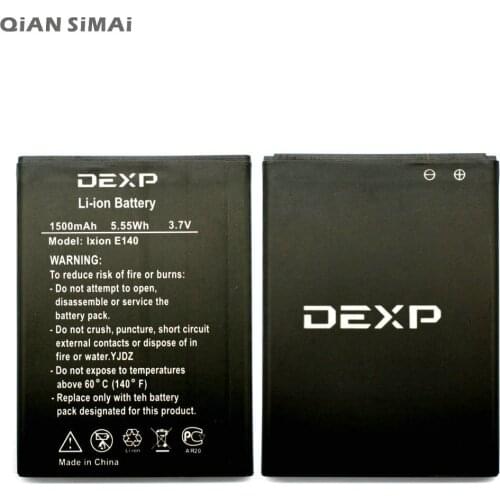 QiAN SiMAi 1pcs 100% High Quality 1500mAh Battery For DEXP Ixion E140 + Tracking Code